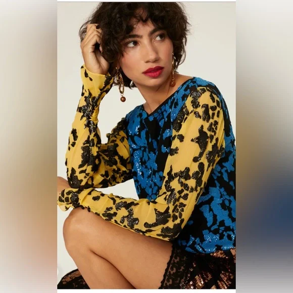 Rachel Comey Rare Decando Sequin Cocktail Midi Dress NWT Size 8 - Picture 4 of 7